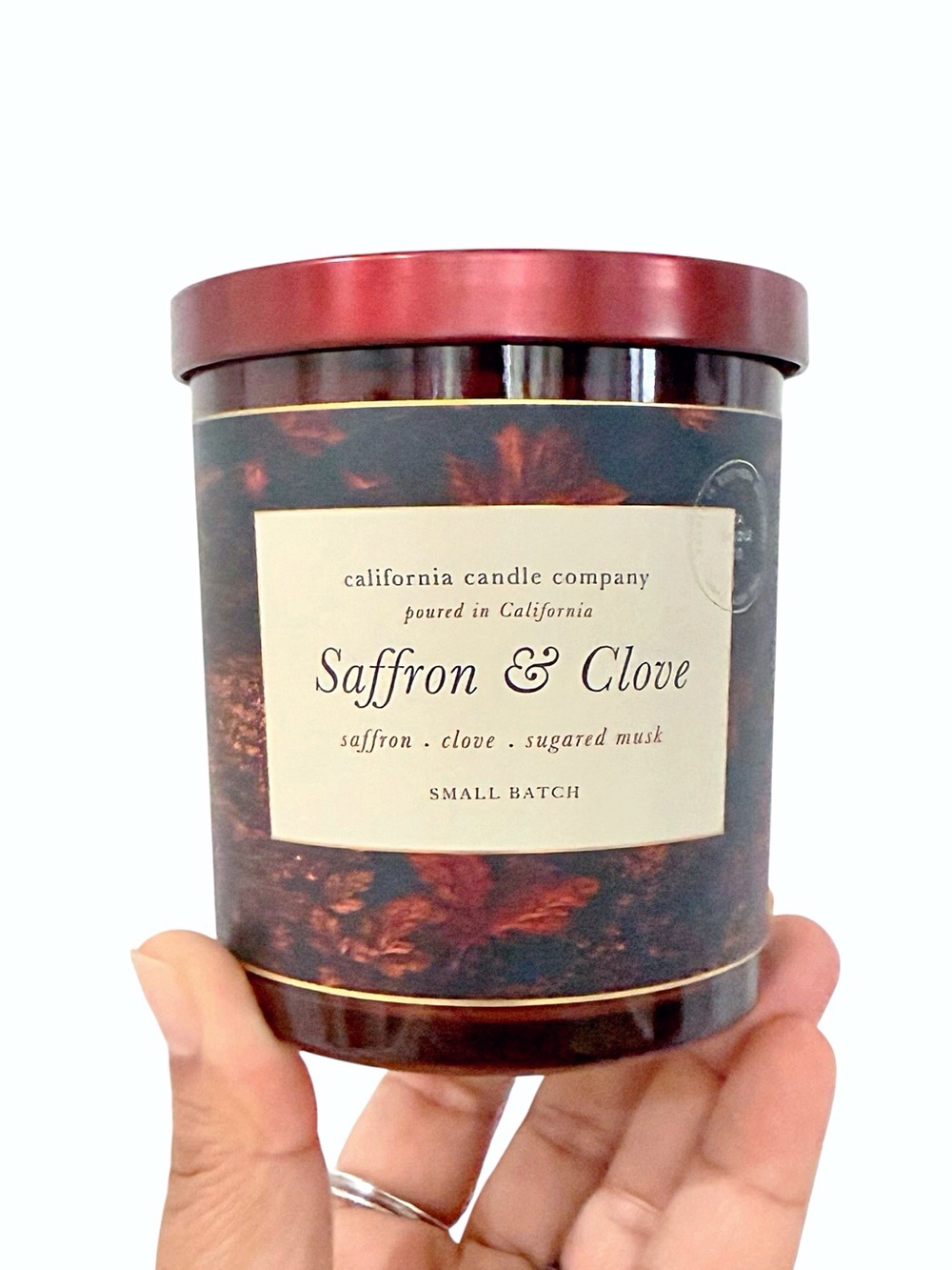 Leoben Company Saffron & Clove Scented Candle - Red - California Candle Company